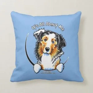 Australian Shepherd IAAM Throw Pillow