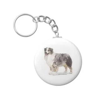 Australian Shepherd Keychain