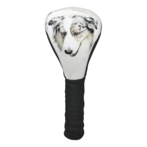 Australian Shepherd Painting - Original Dog Art Golf Head Cover