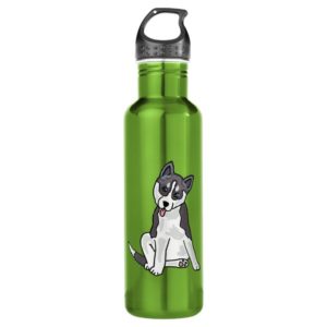AX- Awesome Siberian Husky Water Bottle