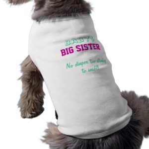 Baby's Big Sister Dog Tee