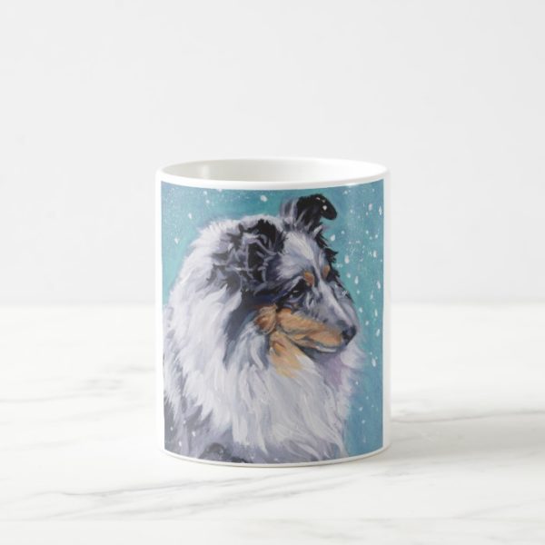 Beautiful Sheltie Shetland Sheepdog Fine Art Coffee Mug