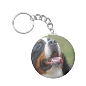 Berner Sennenhund Dog Keychain
