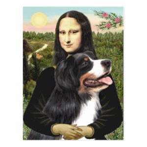 Bernese - Mona Lisa - Customized Postcard