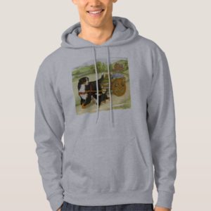 Bernese Mountain Dog and Pup with Cart Hoodie