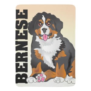 Bernese Mountain Dog Baby Blanket