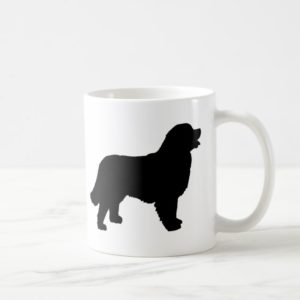 Bernese Mountain Dog (black silhouette) Coffee Mug