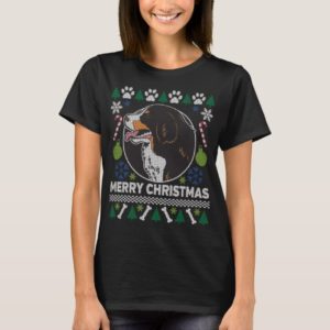 Bernese Mountain Dog Breed Ugly Christmas Sweater