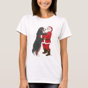 Bernese Mountain Dog Christmas Greeting T-Shirt