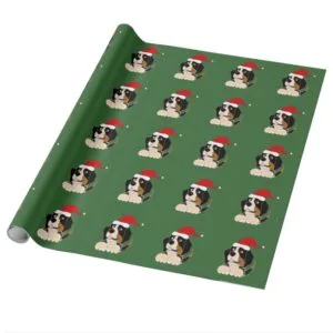 Bernese Mountain Dog Christmas Wrapping Paper