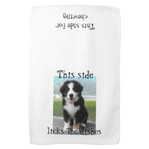 Bernese Mountain Dog Dish towel