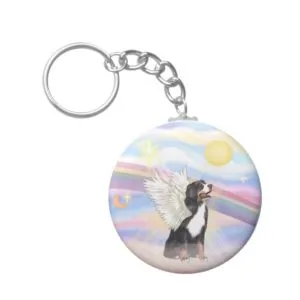 Bernese Mountain Dog Keychain