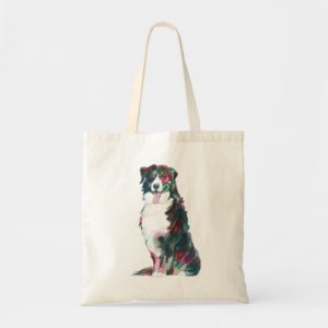 Bernese Mountain dog watercolors illustration Tote Bag