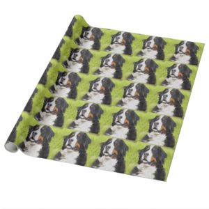 Bernese mountain dog wrapping paper