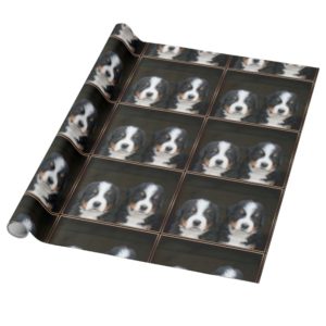 Bernese mountain dogs wrapping paper