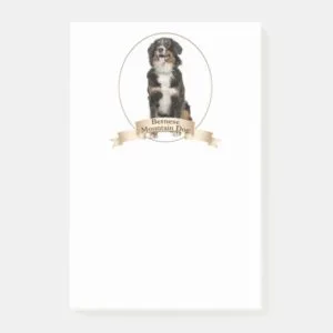 Bernese Mt. Dog Post-It Notes