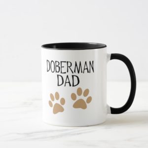 Big Paws Doberman Dad Mug
