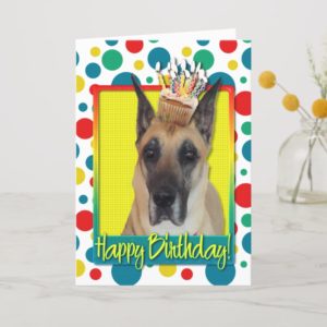 Birthday Cupcake - Great Dane Card