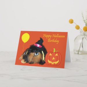 Birthday On Halloween Greeting Card
