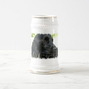 Black Cocker Spaniel Dog Beer Stein