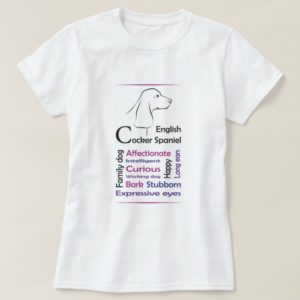 Black English Cocker Spaniel Traits T-shirt