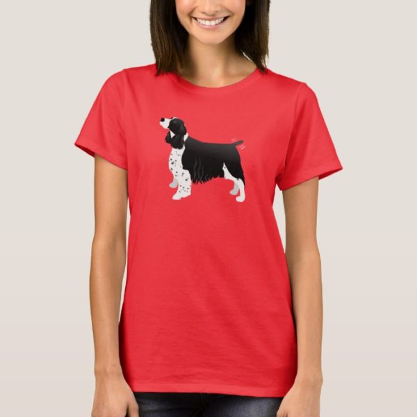 Black English Springer Spaniel Basic Breed T-Shirt