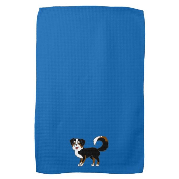 Black Tricolor Australian Shepherd Dog Towel