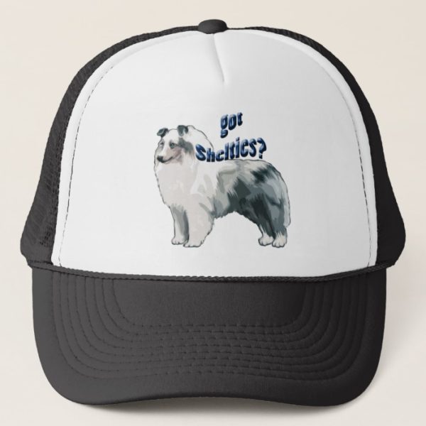 Blue Merle shetland Sheepdog Trucker Hat