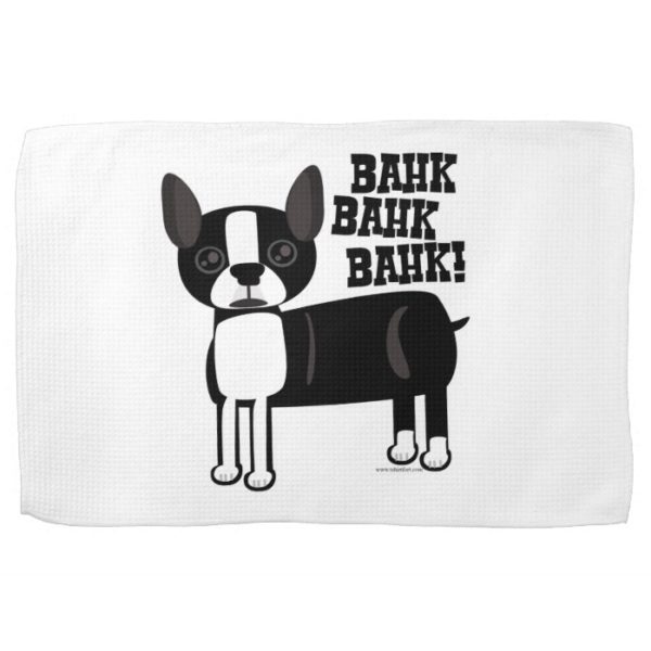 Boston Accent Terrier At Home Kitchen Towel