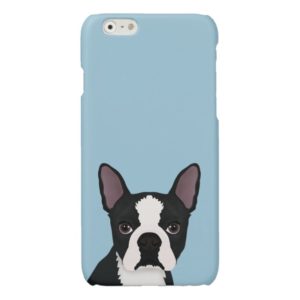 boston terrier cartoon iPhone case