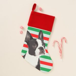 Boston Terrier Christmas Pet Stocking