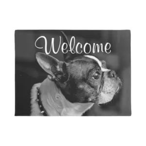 Boston terrier doormat