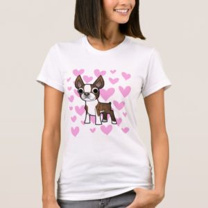Boston Terrier Love (brown brindle) T-Shirt