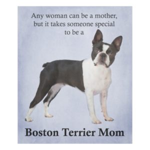 Boston Terrier Mom Fleece Blanket