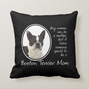 Boston Terrier Mom Pillow