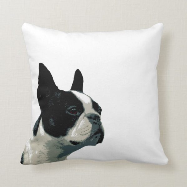 Boston terrier pillow