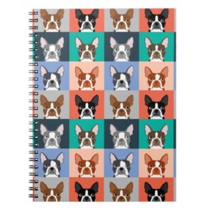 Boston Terrier Spiral Notebook - cute dog design