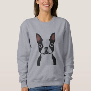 Boston Terrier Sweatshirt Womens