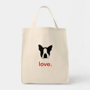 Boston Terrier Tote Bag