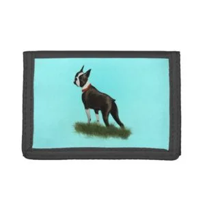 Boston Terrier Tri-fold Wallet