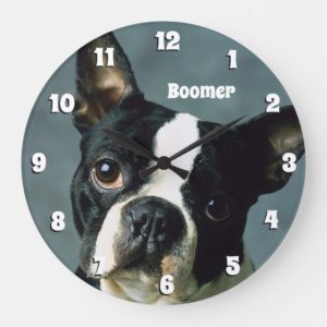 Boston Terrier Wall Clock