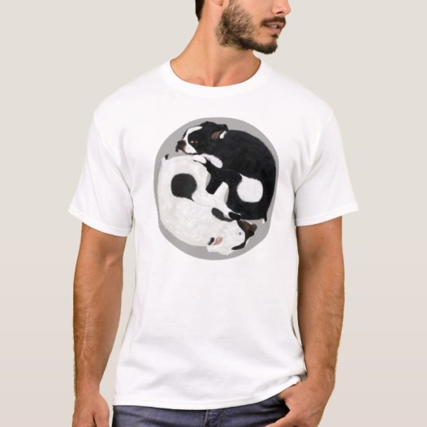 Boston Terrier Yin Yang T-shirt