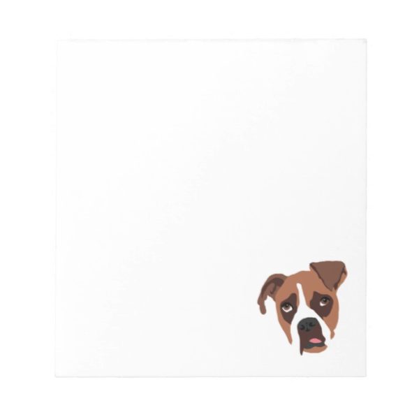 Boxer Dog 5.5" x 6" Notepad