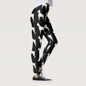 Boxer dog art leggings