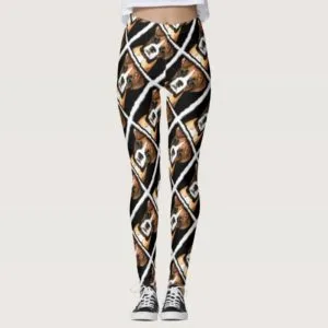 Boxer dog art leggings