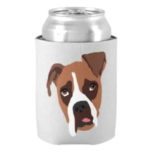 Boxer Dog Can Cooler