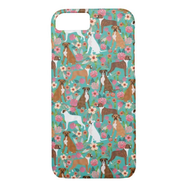 Boxer Dog Florals phone case - dog iphone case