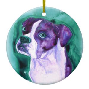 Boxer Dog Ornament - "Not Me"