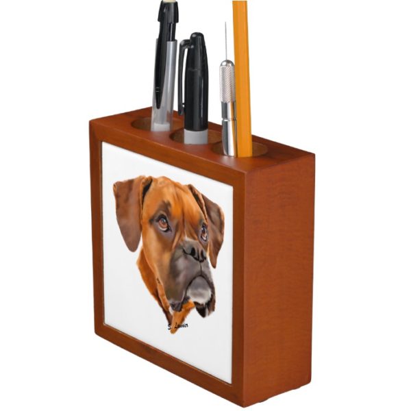 Boxer Dog Pencil/Pen Holder