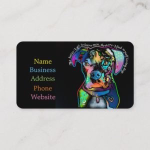 Boxer Dog Pop Art Style for Dog Lovers Business Card